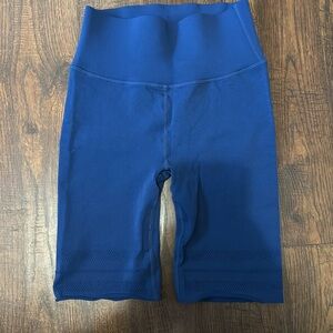 Fabletics Royal Blue High-Waisted Athletic Shorts